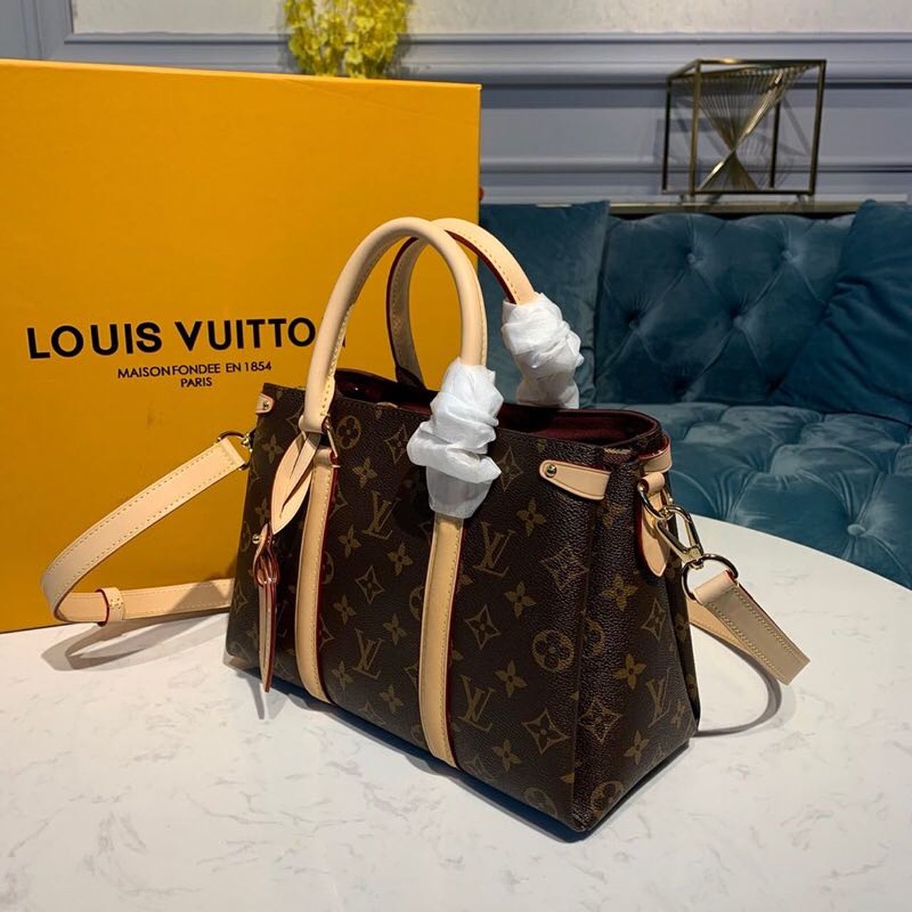 Louis Vuitton Open BB Bag 27cm Monogram Canvas Spring/Summer Collection M44576 Brown