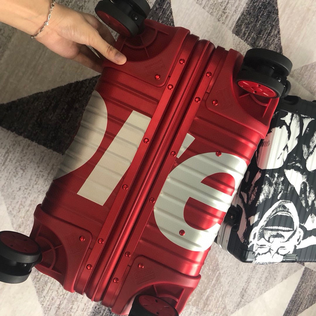 Louis Vuitton x Supreme Rolling Vali In Red 20 Inch