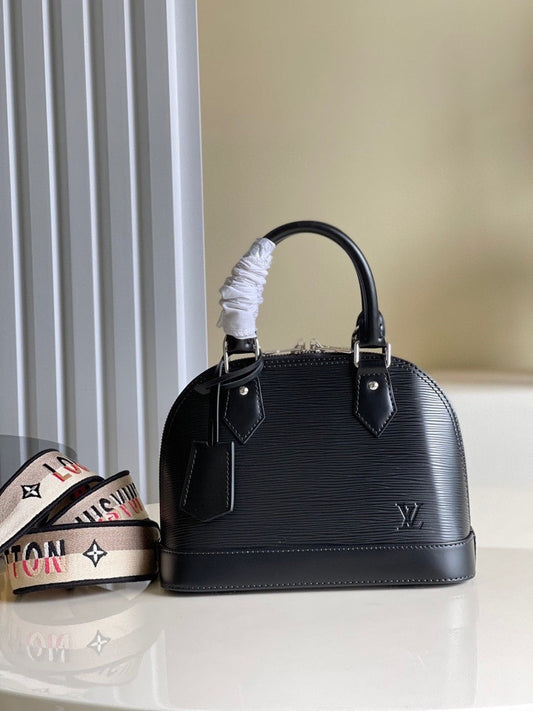 Louis Vuitton Alma BB Bag 24cm Epi Leather Spring/Summer Collection M57426 Black