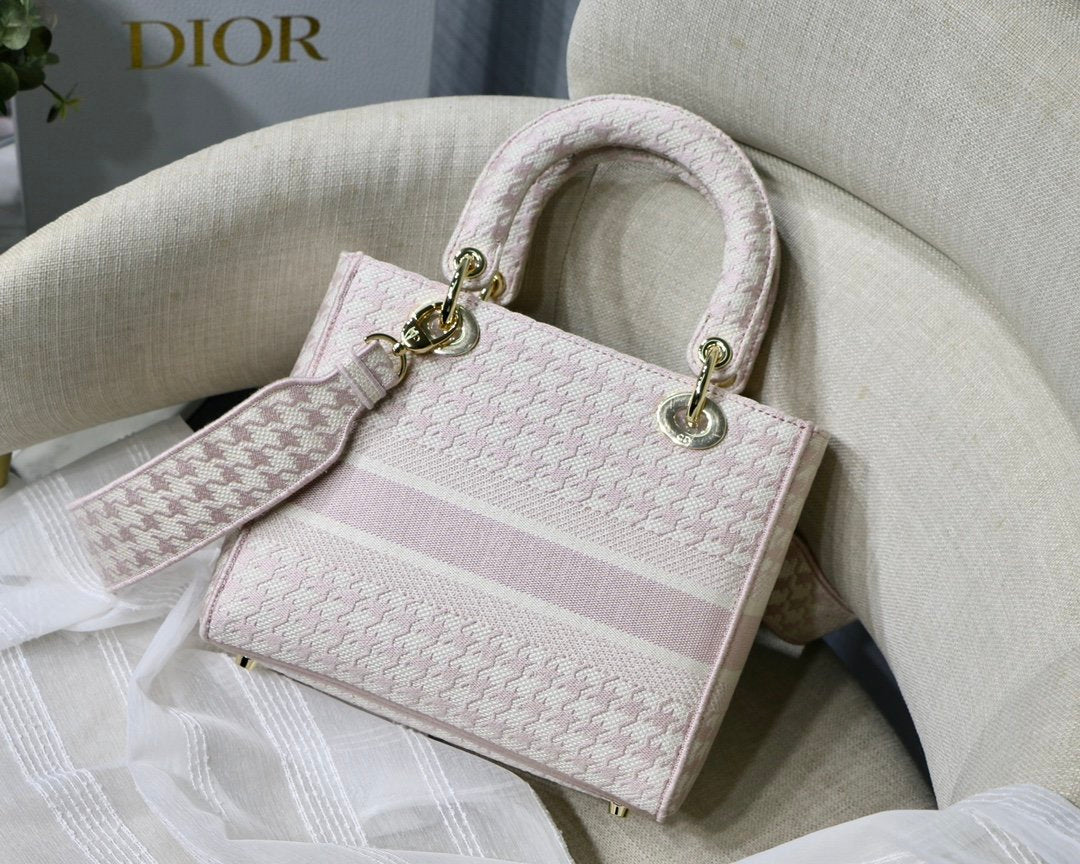 Christian Dior Medium Lady D-Lite Bag 24cm Pink