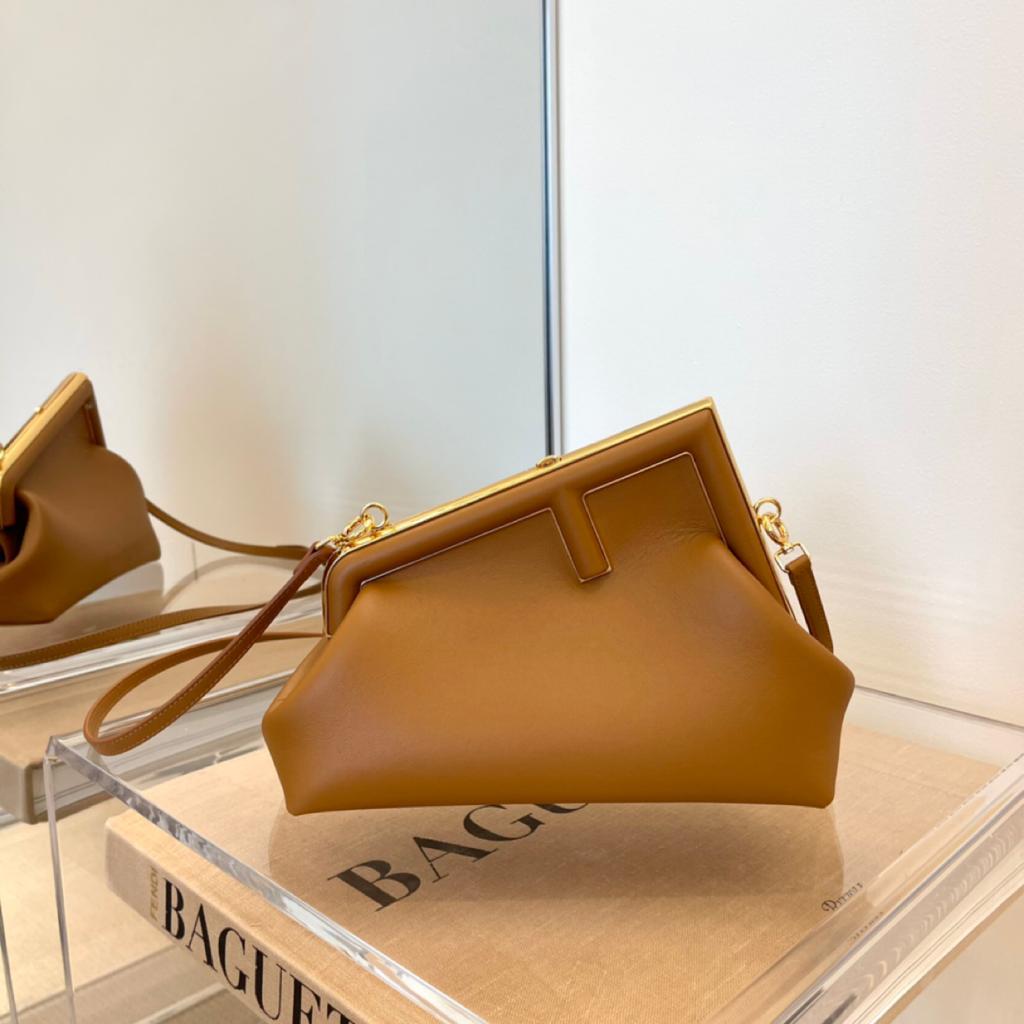 Fendi Midium First Bag 26cm Brown