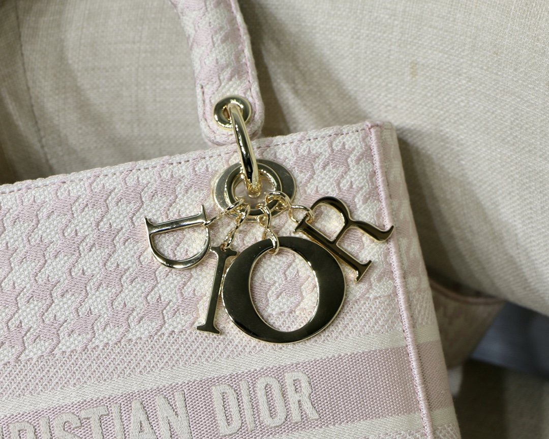 Christian Dior Medium Lady D-Lite Bag 24cm Pink